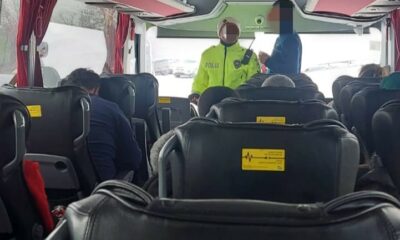 Polis ekiplerince bin 816 otobüs ve şoförü kontrol edildi