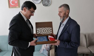 Başkan Eyüp Kahveci’den şehit ailesine anlamlı ziyaret