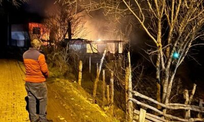 Kıbrıs gazisi yanan evinde hayatını kaybetti