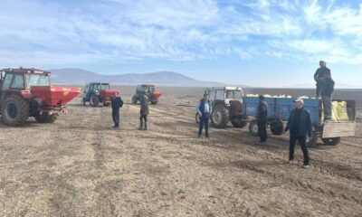 Altıntaş’ta mera alanları için 16 ton gübre
