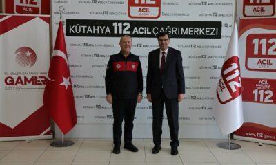Başkan Kahveci’den 112 Acil Çağrı Merkezi’ne ziyaret