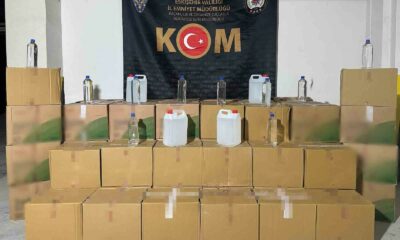 Eskişehir’e polis ekipleri bin 500 litre kaçak alkol ele geçirdi