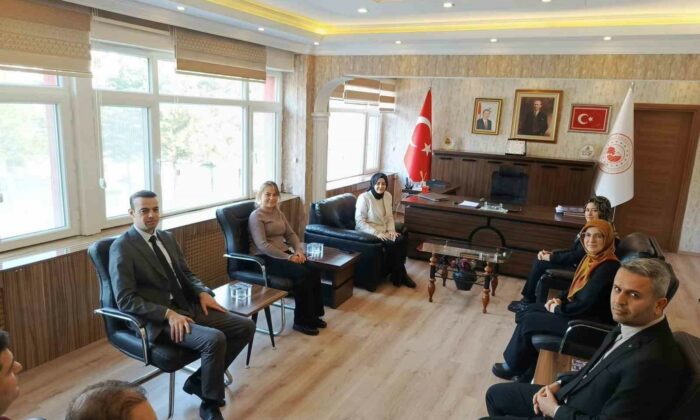 Kaymakam Kılıç cezaevi müdürüyle bir araya geldi