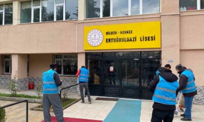 Yükümlülerden okullarda temizlik ve bakım çalışmaları