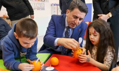 Minik öğrencilerle etkinlik yaptı