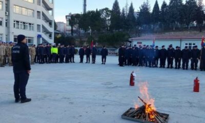Bilecik’te jandarma personeline yangın eğitimi