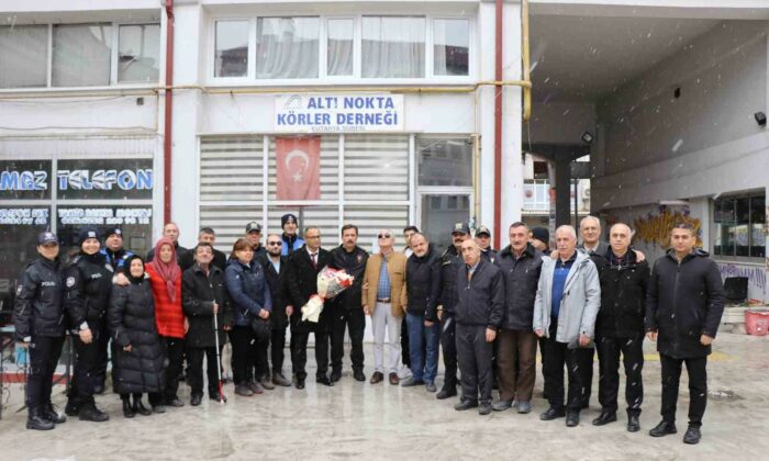 Kütahya İl Emniyet Müdürü Elbir’den Altı Nokta Körler Derneği Kütahya Şubesi’ne anlamlı ziyaret