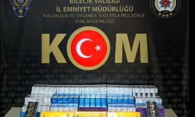 Bilecik’te 710 paket kaçak sigara ele geçirildi