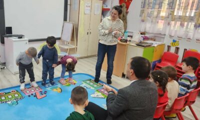 Miniklerle keyifli anlar yaşadı