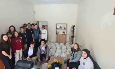 Lise öğrencilerinden örnek davranış