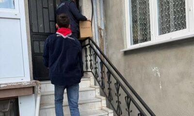 Simav’da Diyanet İzcilerinden ihtiyaç sahiplerine erzak kolisi ve market çeki