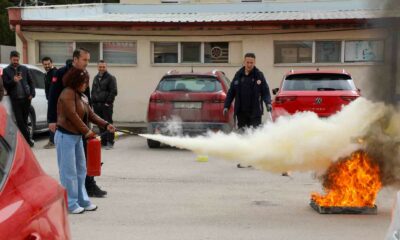 Tarım İl Müdürlüğü personeline yangın eğitimi ve tatbikatı düzenlendi