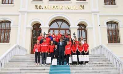 Bilecik’in gururu sporcuları ağırladı