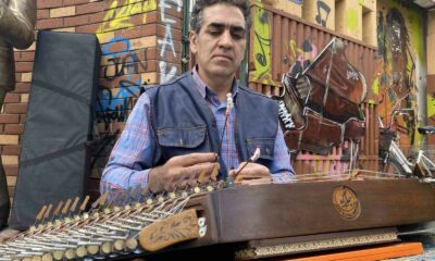 Herkes bayram tatilindeyken o sokak sanatına devam ediyor