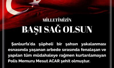 Eskişehir Emniyet Müdürlüğü’nden taziye mesajı