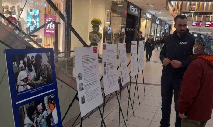 Espark’ta deprem farkındalık sergisi düzenlendi