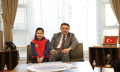 Minik başkan sözünü tuttu