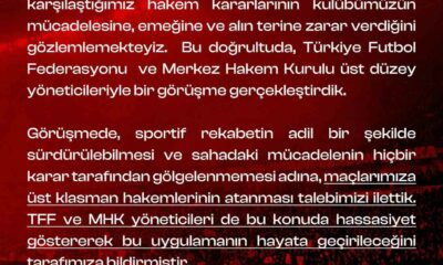 Eskişehirspor’dan maçlara üst klasman hakemler atanması talebi