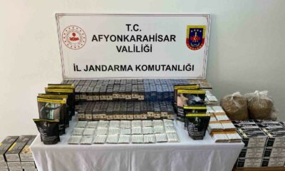 Jandarmadan kaçak makaron ve tütün operasyonu
