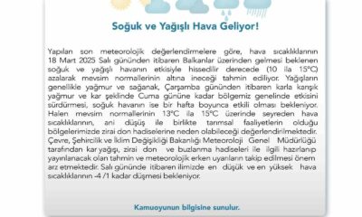 Eskişehir Valiliği’nden meteoroloji uyarı
