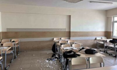 Ders dinleyen öğrencilerin üzerine tavan sıvası çöktü: 4 öğrenci yaralandı