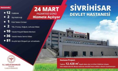 Sivrihisar Devlet Hastanesi 24 Mart’ta hizmete açılıyor