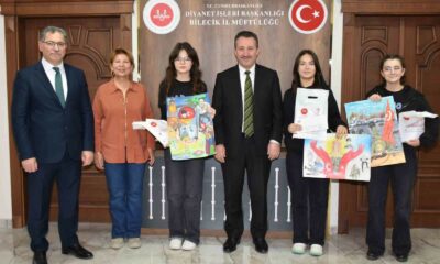 Resim ve şiir yarışmalarında dereceye giren öğrenciler ödüllendirildi