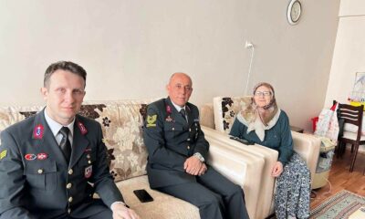 İl Jandarma Komutanlığı’ndan şehit ve gazi ailelerine ziyaret