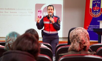 Jandarma kadına yönelik şiddetle ilgili bilgilendirdi