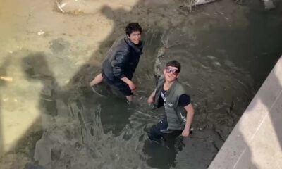 Suyu azalan Porsuk Çayı’nda gözlük buldular