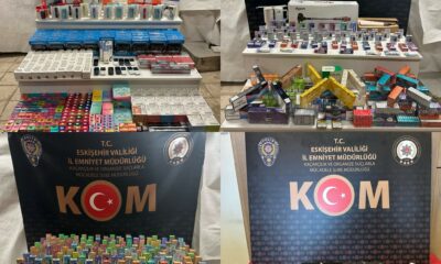 Piyasa değeri 1 milyon lira olan kaçak eşya ele geçirildi