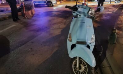 Kendi sürdüğü motosikletten düşen sürücü yaralandı