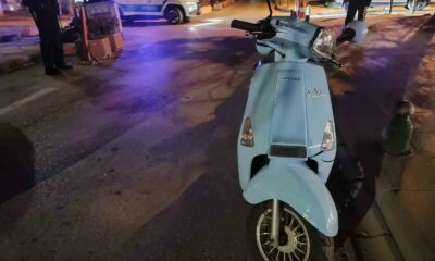 Kendi sürdüğü motosikletten düşen sürücü yaralandı