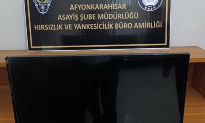 Muayene için gittiği hastanede televizyon çaldı