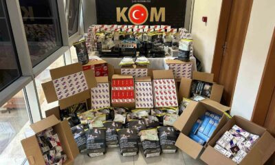 Kütahya’da kaçak tütün ve sigara operasyonu
