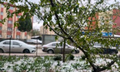 Eskişehir’in yüksek kesimleri karla kaplandı
