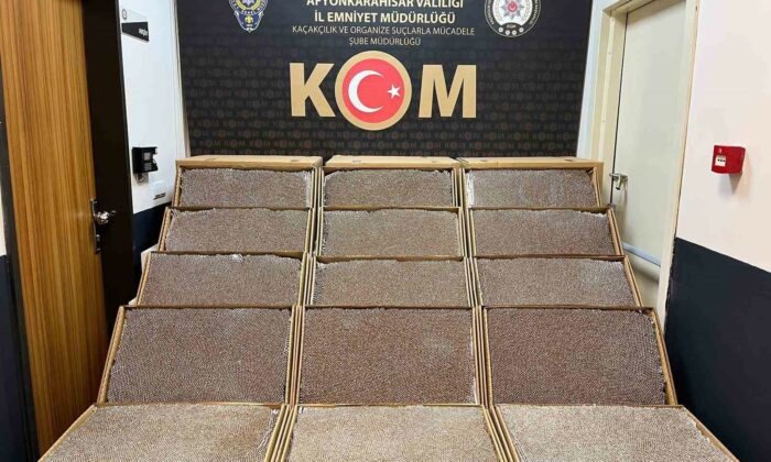 270 bin adet doldurulmuş kaçak makaron ele geçirildi