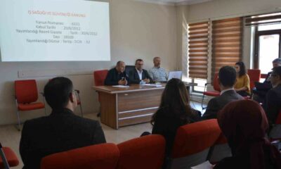 İl Sağlık Müdürlüğü’nde iş sağlığı ve güvenliği toplantısı yapıldı