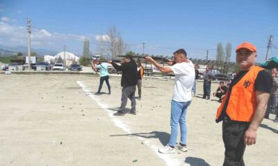 Hisarcık’ta tek kurşun ve tavşan hedef atışı yarışması