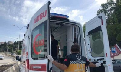 Bilecik’te seyir halinde devrilen motosiklet sürücüsü yaralandı