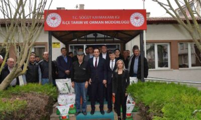 Söğüt’te çiftçilere yüzde 50 hibeli ayçiçeği tohumu dağıtıldı