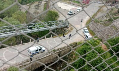 Dilenci önde zabıta amiri arkada adeta maraton koşusuna çıktılar