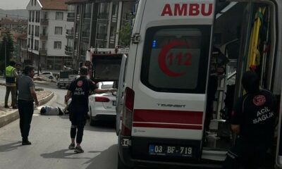 Otomobil temizlik işçisinin ayağını kopardı