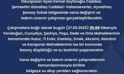 Bakım onarım çalışmaları nedeniyle çok sayıda mahallede sular kesilecek