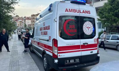 Motosiklet ile bisiklet çarpıştı; 1 yaralı