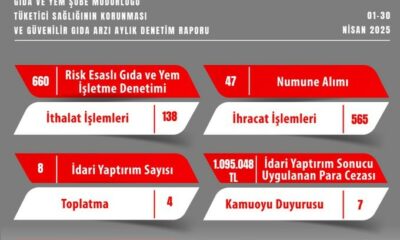 Eskişehir’de gıda denetimleri kapsamında 1 milyon 95 bin 48 TL idari para cezası kesildi