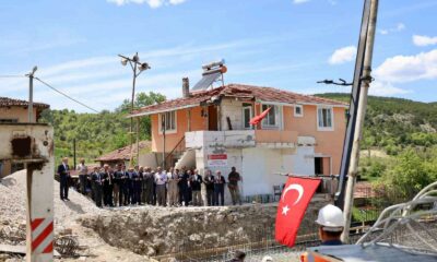 Kükürt Köyü camii temel atma töreni dualar eşliğinde gerçekleşti