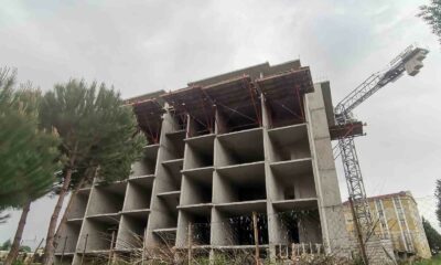 Gediz’de 5.etap TOKİ konutları hızla yükseliyor