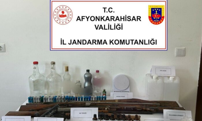Başmakçı’da sahte alkol operasyonu: 1 gözaltı