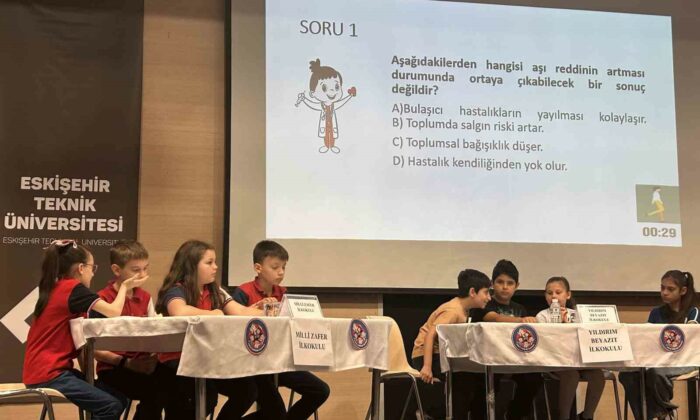 Halk Sağlığı Bilgi Yarışması Finali’nde minikler hem yarıştı, hem de öğrendi